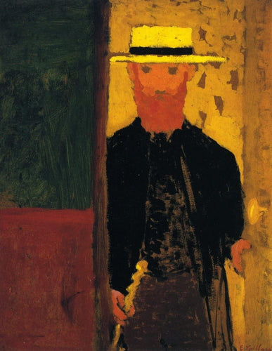 Auto-retrato com bengala e chapéu de palha - Replicarte