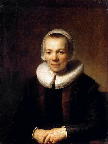 Retrato de Martens Baertje (Rembrandt) - Reprodução com Qualidade Museu