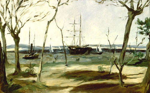 Baía de Arcachon (Edouard Manet) - Reprodução com Qualidade Museu