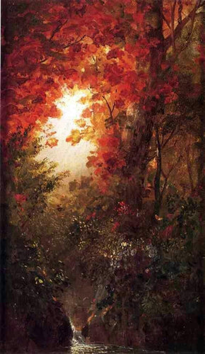 Paisagem de outono, Vermont (Frederic Edwin Church) - Reprodução com Qualidade Museu