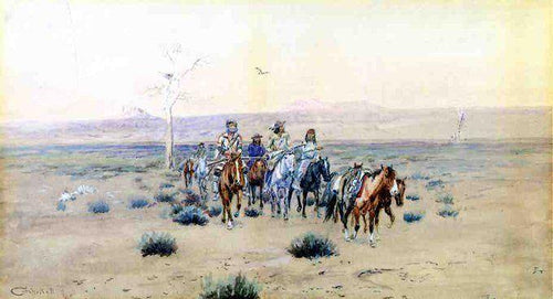 Trappers Crossing The Prarie - Replicarte