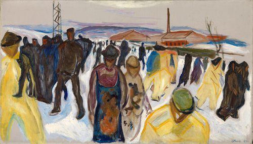 Trabalhadores voltando para casa (Edvard Munch) - Reprodução com Qualidade Museu