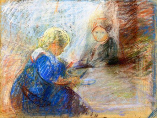 Duas crianças (Edvard Munch) - Reprodução com Qualidade Museu