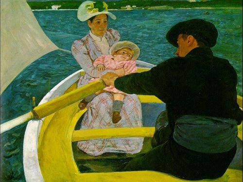 A viagem de barco (Mary Cassatt) - Reprodução com Qualidade Museu