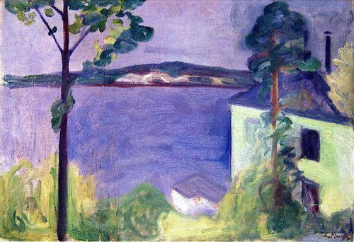 Paisagem ao luar (Edvard Munch) - Reprodução com Qualidade Museu