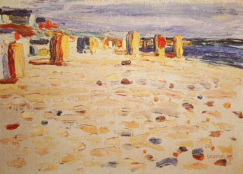Cestas de praia na Holanda (Wassily Kandinsky) - Reprodução com Qualidade Museu