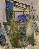 Timbermen trabalhando no estúdio (Edvard Munch) - Reprodução com Qualidade Museu