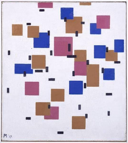 Composição (Piet Mondrian) - Reprodução com Qualidade Museu