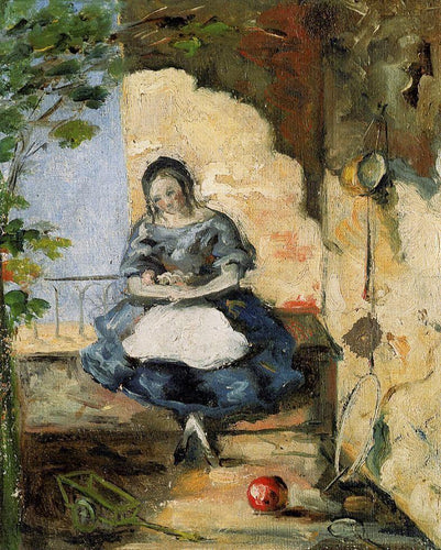 Garota (Paul Cézanne) - Reprodução com Qualidade Museu