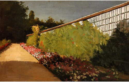 A parede da horta, Yerres (Gustave Caillebotte) - Reprodução com Qualidade Museu