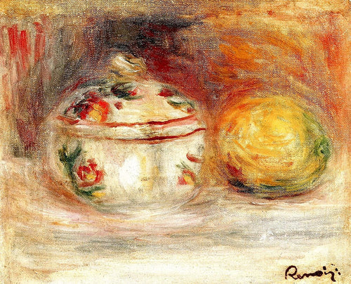 Estudo - Açucareiro e Limão (Pierre-Auguste Renoir) - Reprodução com Qualidade Museu