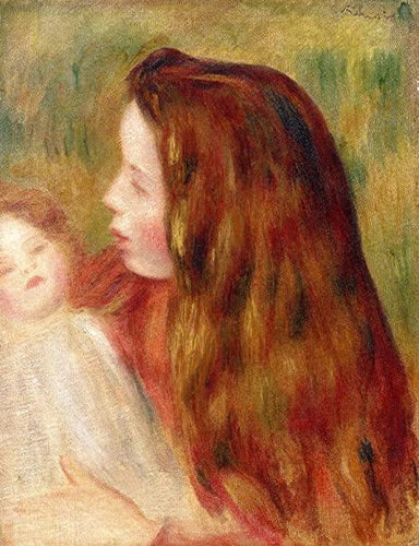 Menina com boneca (Pierre-Auguste Renoir) - Reprodução com Qualidade Museu