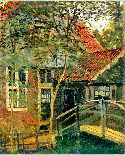 Zaandam, Little Bridge (Claude Monet) - Reprodução com Qualidade Museu