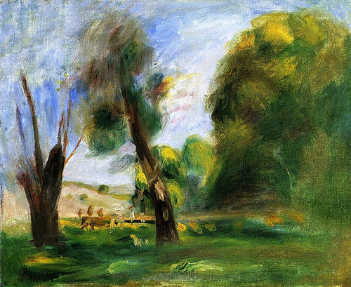 Paisagem com árvore morta (Pierre-Auguste Renoir) - Reprodução com Qualidade Museu