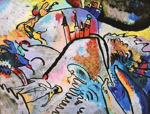Com sol (Wassily Kandinsky) - Reprodução com Qualidade Museu