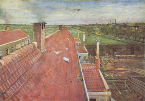 Telhados, vista do atelier (Vincent Van Gogh) - Reprodução com Qualidade Museu