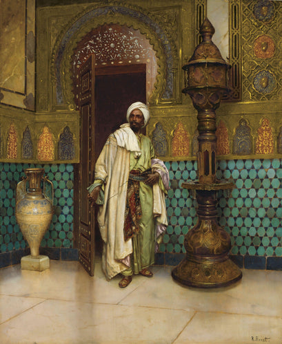 Árabe em seu palácio (Rudolf Ernst) - Reprodução com Qualidade Museu