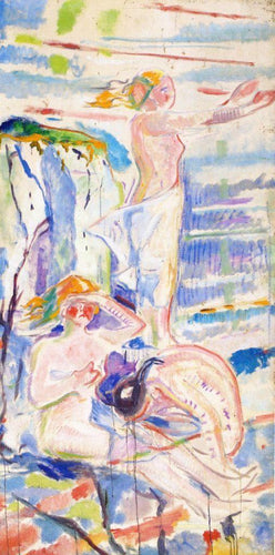 Mulher voltada para o sol (Edvard Munch) - Reprodução com Qualidade Museu