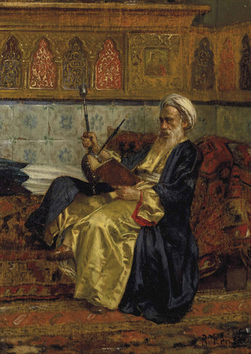 Um estudioso árabe (Rudolf Ernst) - Reprodução com Qualidade Museu