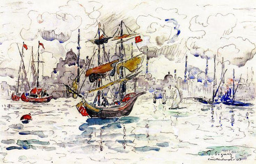 Barcos em Constantinopla
