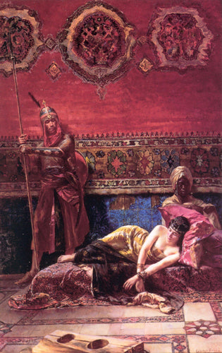 The Pashas Concubine (Rudolf Ernst) - Reprodução com Qualidade Museu