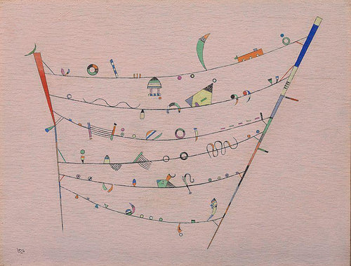 Pequenos acentos (Wassily Kandinsky) - Reprodução com Qualidade Museu