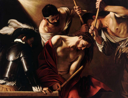 Coroando com espinhos (Caravaggio) - Reprodução com Qualidade Museu