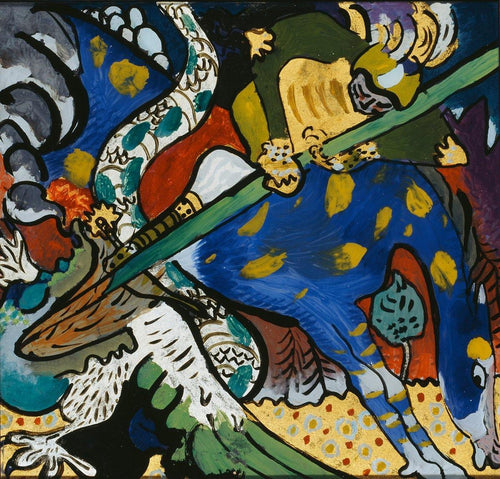 São Jorge I (Wassily Kandinsky) - Reprodução com Qualidade Museu