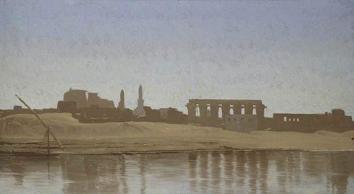 Vista do Nilo em Luxor (Jean-Leon Gerome) - Reprodução com Qualidade Museu