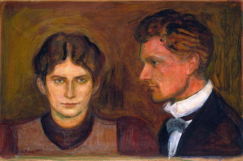 Aase e Harald Norregaard (Edvard Munch) - Reprodução com Qualidade Museu