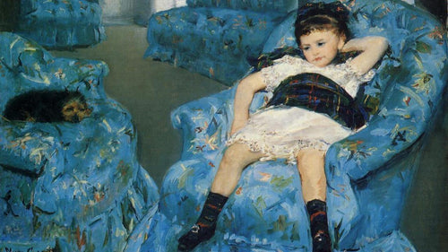 Retrato de uma menina (Mary Cassatt) - Reprodução com Qualidade Museu