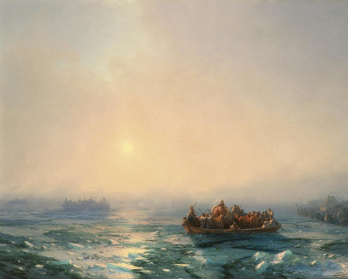 Gelo no Dnieper (Ivan Aivazovsky) - Reprodução com Qualidade Museu