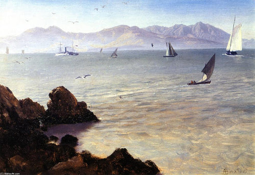Baía de São Francisco (Albert Bierstadt) - Reprodução com Qualidade Museu