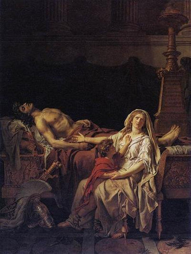 Andromache Luto Hector (Jacques-Louis David) - Reprodução com Qualidade Museu