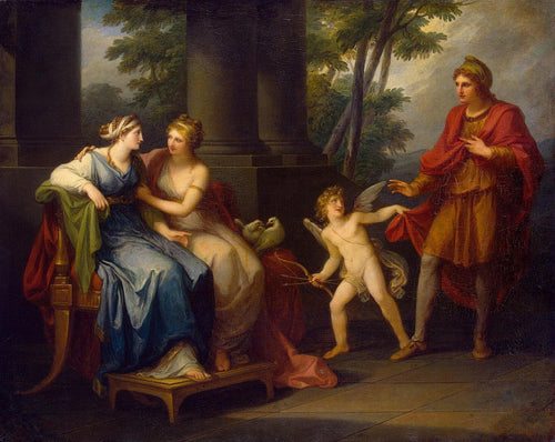 Vênus induz Helen a se apaixonar por Paris - Replicarte