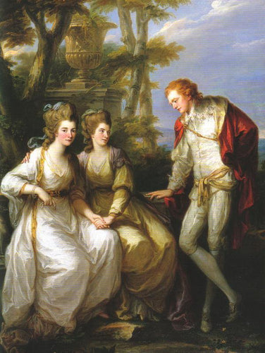 Retrato de Lady Georgiana, Lady Henrietta Frances e George John Spencer, Visconde Althorp - Replicarte