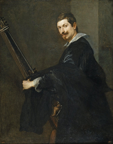 Retrato do lutenista Jacques Gaultier (Anthony van Dyck) - Reprodução com Qualidade Museu