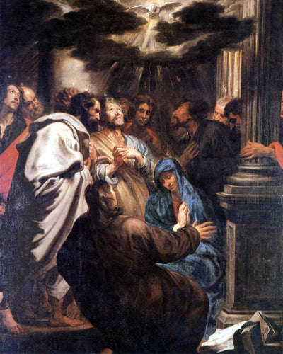 O derramamento do Espírito Santo (Anthony van Dyck) - Reprodução com Qualidade Museu