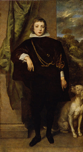 Carlo Emanuele Deste, Marchese Di Borgomanero (Anthony van Dyck) - Reprodução com Qualidade Museu
