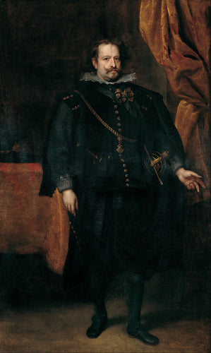 Diego Felipe De Guzman, Marquês de Leganes (Anthony van Dyck) - Reprodução com Qualidade Museu