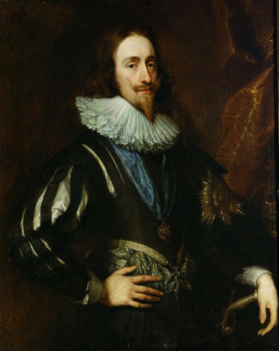 Rei Carlos I (Anthony van Dyck) - Reprodução com Qualidade Museu