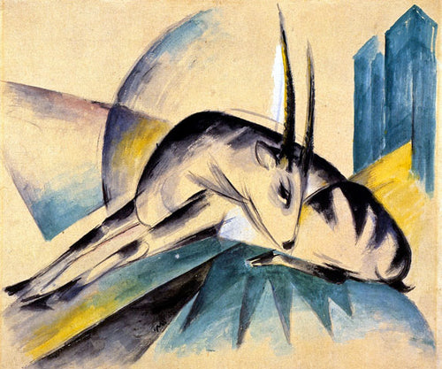 Antilope (Franz Marc) - Reprodução com Qualidade Museu