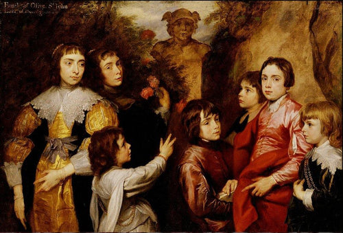 Um Grupo Familiar (Anthony van Dyck) - Reprodução com Qualidade Museu