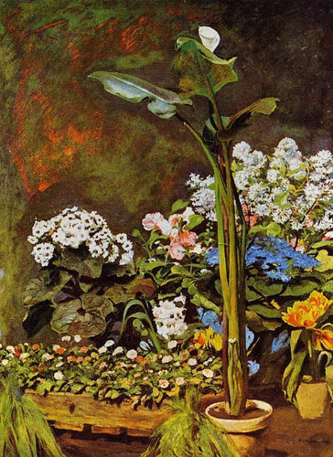 Arum e plantas conservatórias (Pierre-Auguste Renoir) - Reprodução com Qualidade Museu