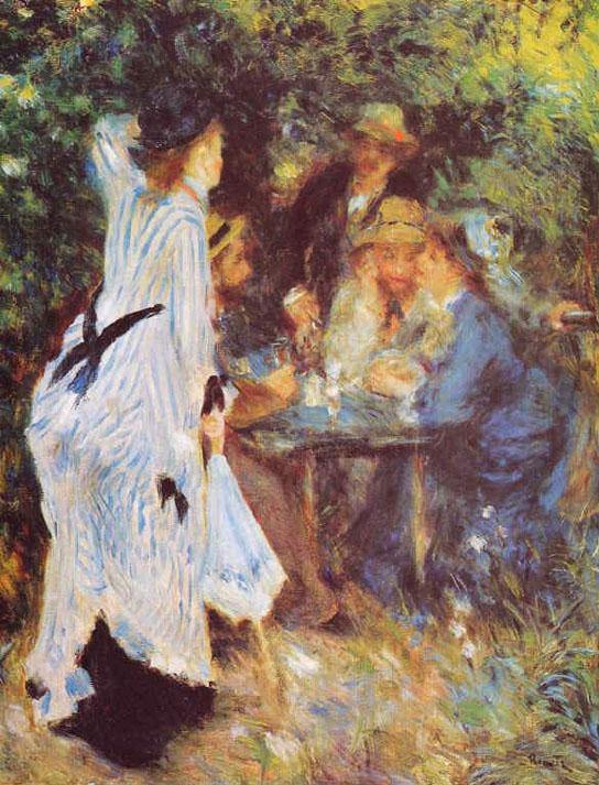 Debaixo do caramanchão no Moulin De La Galette (Pierre-Auguste Renoir) - Reprodução com Qualidade Museu