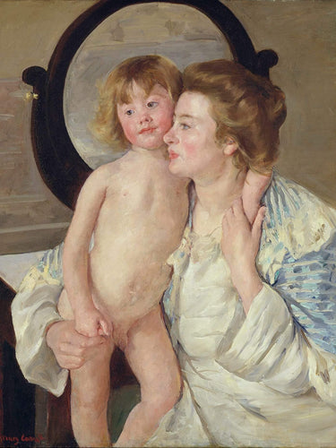 Mãe e filho (Mary Cassatt) - Reprodução com Qualidade Museu
