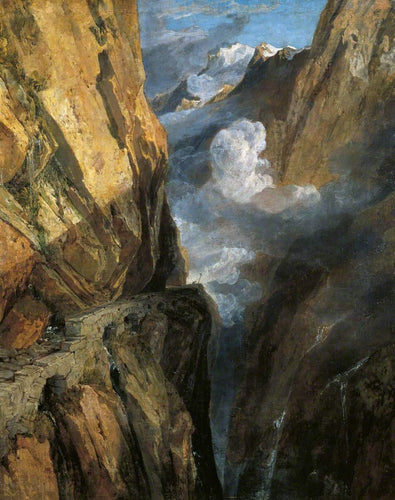 The Pass Of Saint Gotthard, Suíça (Joseph Mallord William Turner) - Reprodução com Qualidade Museu