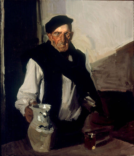Bebedor basco (Joaquin Sorolla) - Reprodução com Qualidade Museu