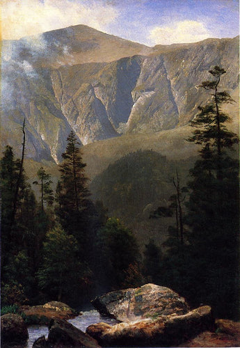 Paisagem Montanhosa (Albert Bierstadt) - Reprodução com Qualidade Museu