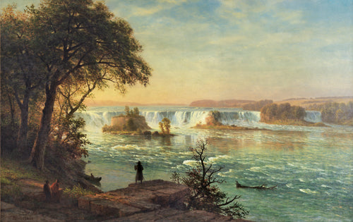 As quedas de Santo Antônio (Albert Bierstadt) - Reprodução com Qualidade Museu